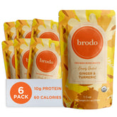 Brodo Deeply Rooted Organic Chicken Bone Broth with Turmeric and Ginger in pouch
