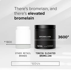 Vegan capsule bottle with Toniiq label