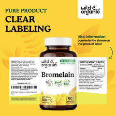 Bromelain supplement packaging showing 90 count