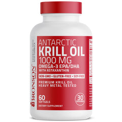 Natural Astaxanthin visual associated with Bronson Krill Oil