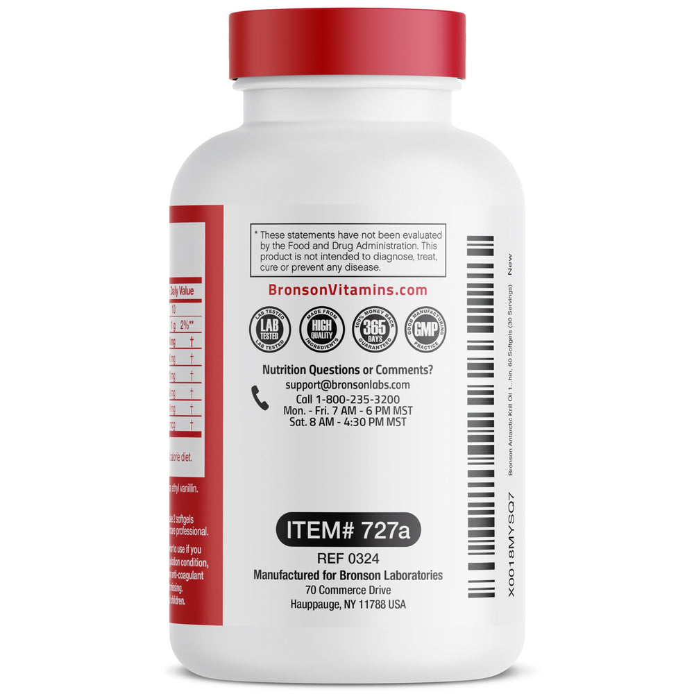 Bronson Vitamins brand heritage logo indicating 1960