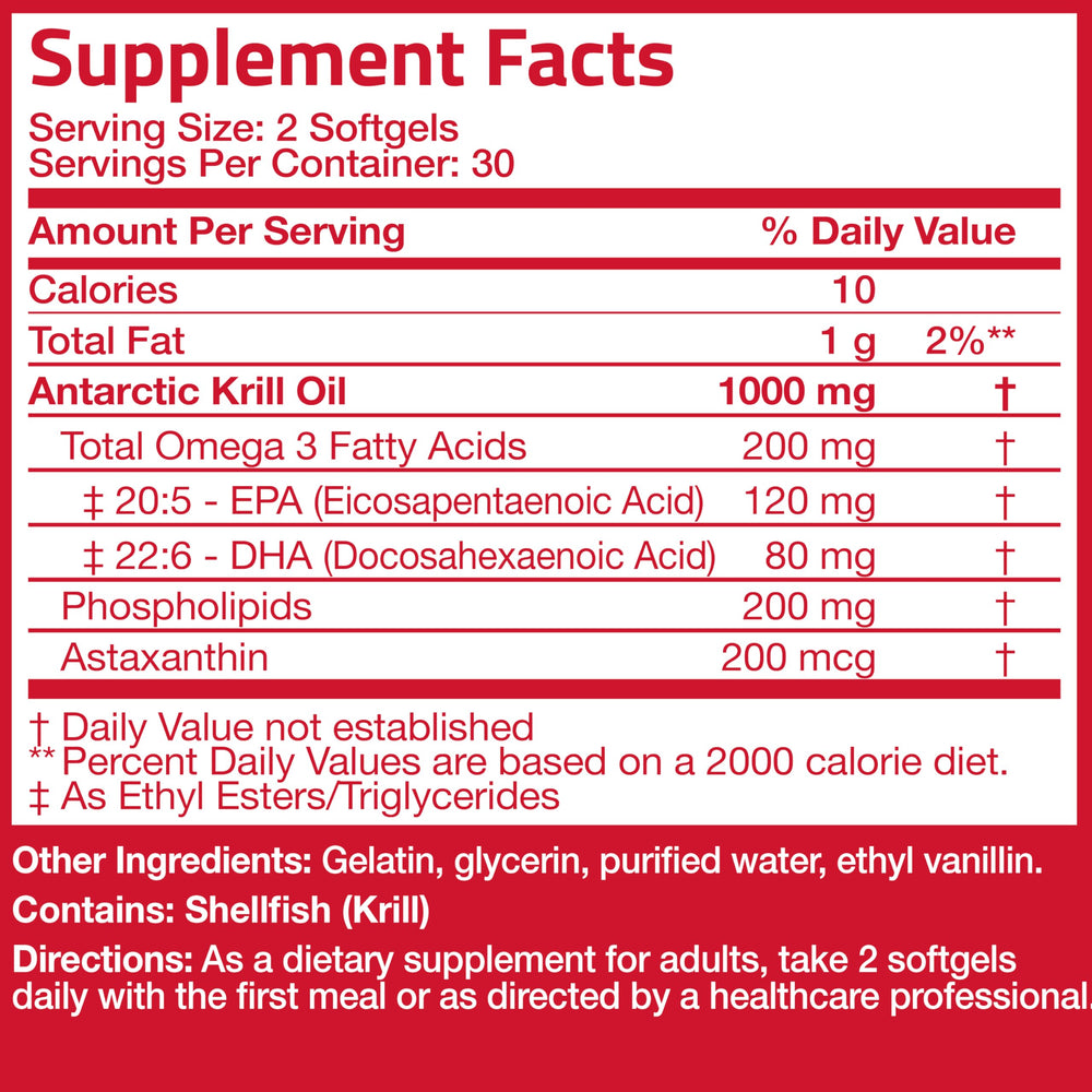 Product packaging displaying 60 softgels and label details