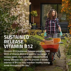 Vegan formula label for Bronson Vitamin B12 1000 mcg