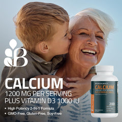 Bronson Calcium Plus Vitamin D3 bottle close-up