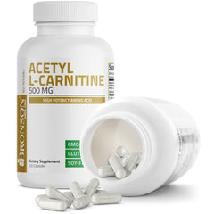 Bronson Acetyl L-Carnitine capsules close-up