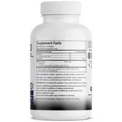 Bronson CLA 3000 back label with supplement facts