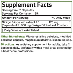 Bronson Ginkgo Biloba capsules on a bright counter ready for daily use.