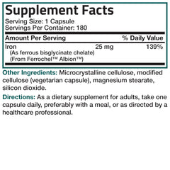 Absorption-focused iron bisglycinate supporting red blood cells