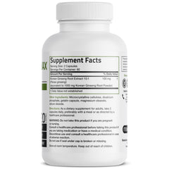 Close-up of Korean Panax Ginseng extract capsules