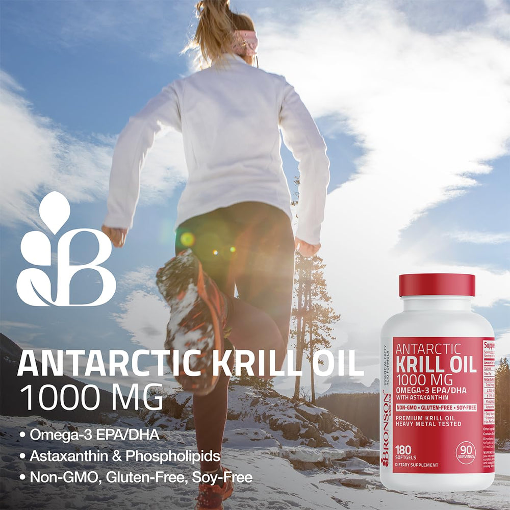 Krill oil with omega-3, phospholipids and astaxanthin illustration