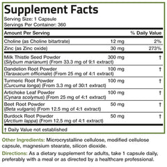 Product shot featuring 360 vegetarian capsules