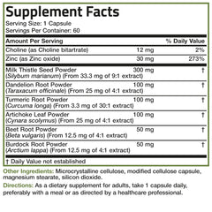 Healthy liver concept with detox imagery