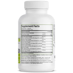 Bronson Liver Detox capsules closeup highlights small vegetarian capsules for daily use.