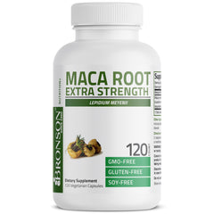 Bronson Maca Root Extra Lepidium Meyenii packaging with product name