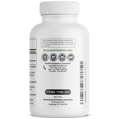 Product shot of 250 vegetarian capsules