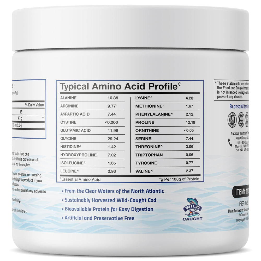 Close-up of hydrolyzed Type 1 marine collagen peptides