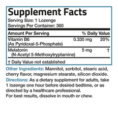 Nighttime sleep aid lineup featuring melatonin and Vitamin B6