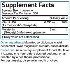 Bronson logo on Melatonin peppermint lozenges packaging