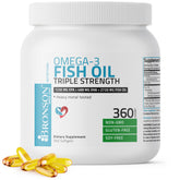 Bronson Omega-3 Fish Oil Triple Strength bottle front view