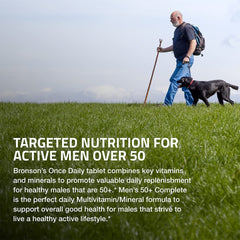 Bronson ONE Daily Mens 50+ complete multivitamin nutrition facts