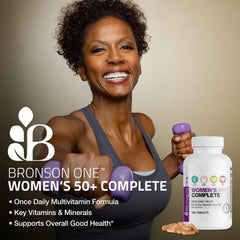 Bronson ONE Daily Women’s 50+ Complete multivitamin ingredients graphic
