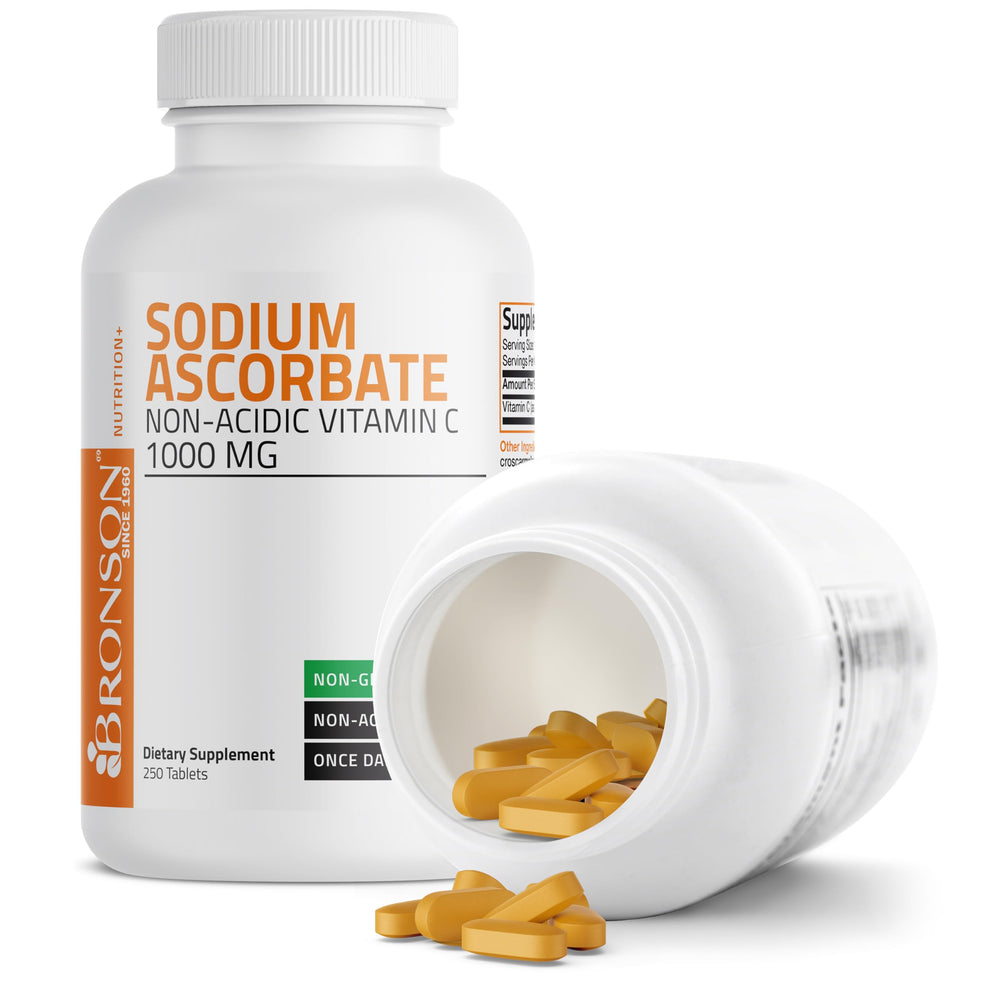 GMO-free statement on Bronson Vitamin C label