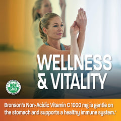 Nutrition facts label for Bronson Sodium Ascorbate 1000mg