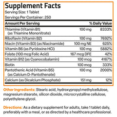 250-tablet bottle image for Bronson Super B 100
