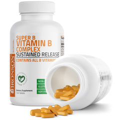 Supplement facts panel of Bronson Super B Complex