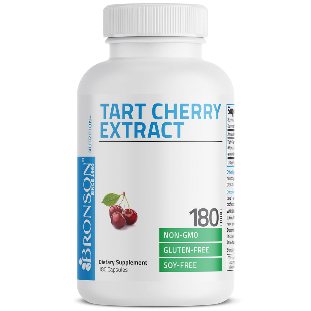 Ingredients panel of Bronson Tart Cherry Extract 2500 mg