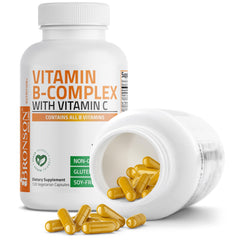 Side-by-side of B vitamins and Vitamin C ingredients