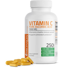 Bronson Vitamin C 1000mg bottle – front view
