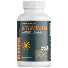 Front packaging for Bronson Vitamin D3 5000 IU