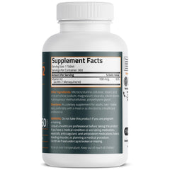 Close-up of Bronson Vitamin K2 MK-7 tablet at 100 mcg