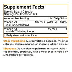 Bronson Vitamin K2 MK7 D3 packaging arrangement