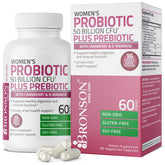 Bronson Women's Probiotic bottle with 50 Billion CFU label