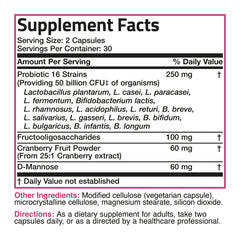 60 vegetarian capsules presentation of Bronson probiotic