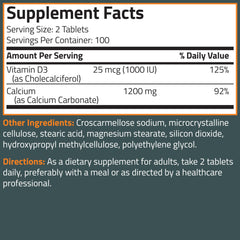 Bronson Basics packaging and branding for Calcium Plus Vitamin D3