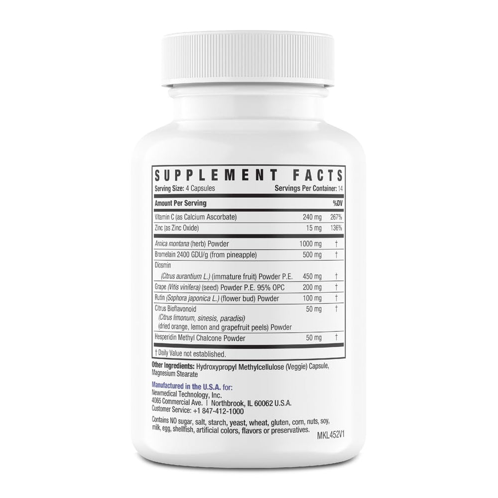 BruiseMD product packaging: bottle and box