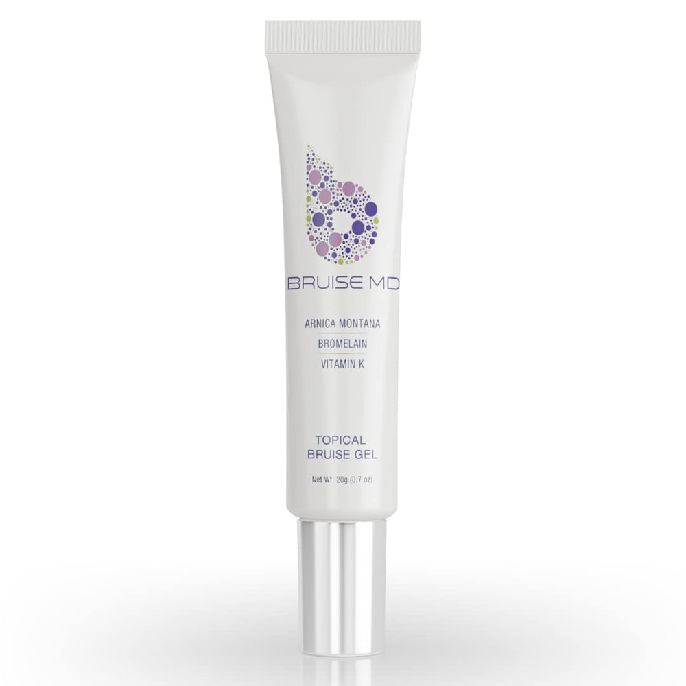BruiseMD Topical Bruise Gel bottle on white background