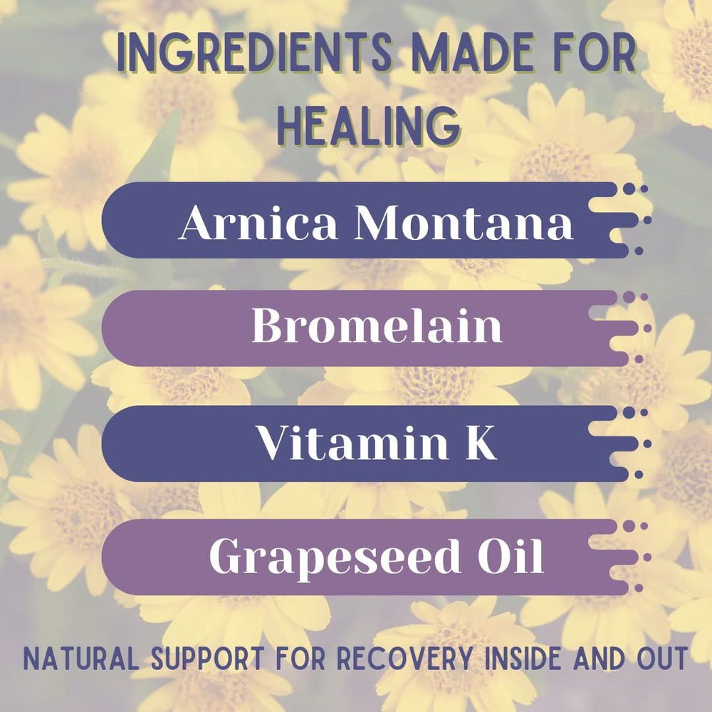 Illustration of Arnica Montana and Vitamin K Oxide ingredients
