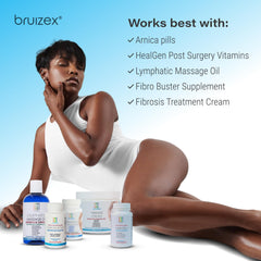 Concept image of bruise and swelling support after injury