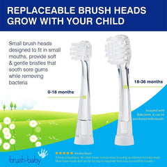 Product packaging for Brush-Baby BabySonic toothbrush