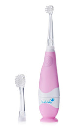 Product image: brush-baby BabySonic pink infant toothbrush with LED timer