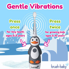 brush-baby WildOnes Penguin waterproof design
