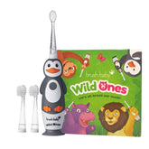Penguin-themed Brush-Baby electric toothbrush front view