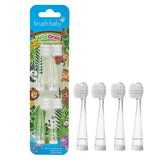 Brush-Baby WildOnes replacement brush heads - 4 pack, front view