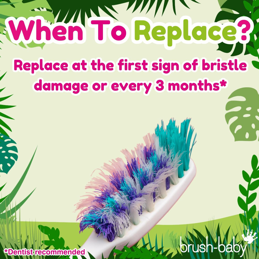 Age range compatibility 0-10 years for Brush-Baby WildOnes heads