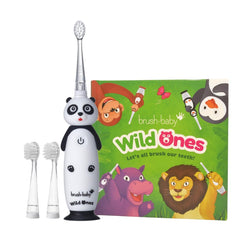 Panda electric toothbrush from brush-baby WildOnes set