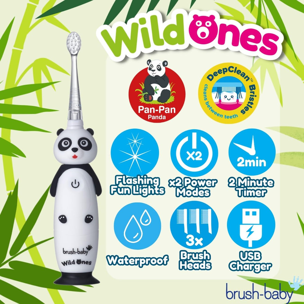 Toothbrush showing two brushing modes